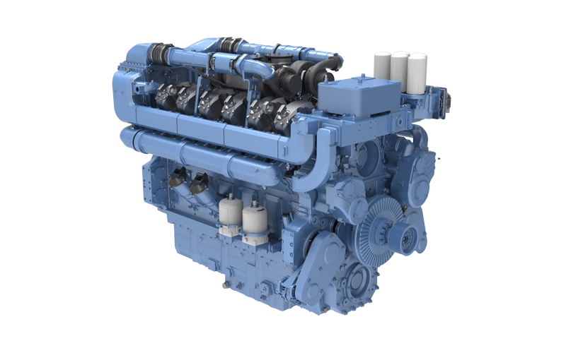 Excavator Engine 12M55 - side view