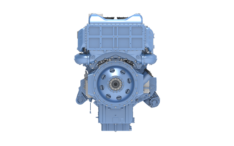Motor para cargadora de ruedas 12M55 - vista trasera