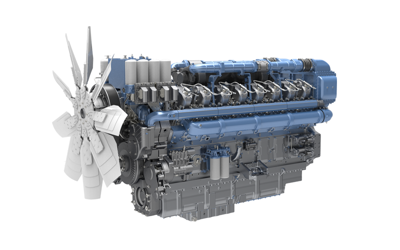 Motor para vehículos ferroviarios 16M55