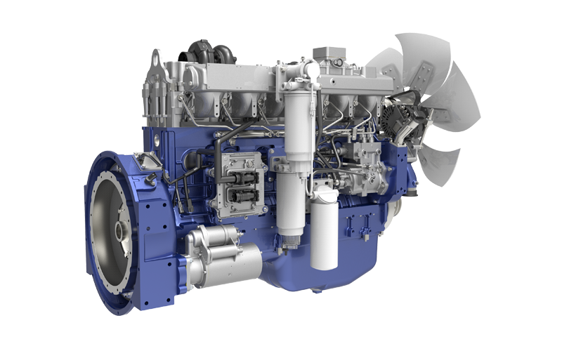 Radlader-Motor WP10 – Seitenansicht
