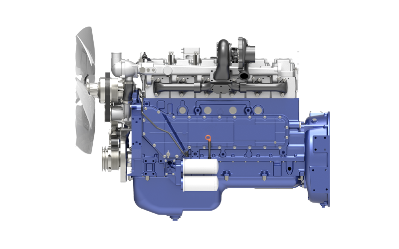 Radlader-Motor WP10 – Rückansicht