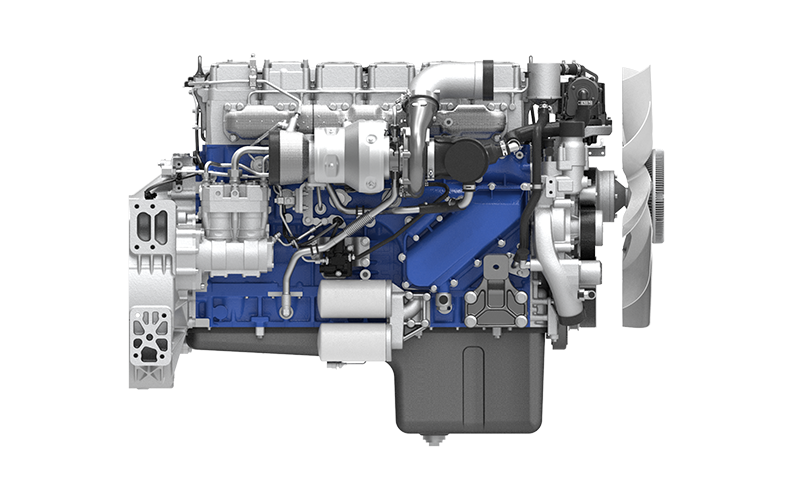 Truck Tractor Engine WP12 - rear view