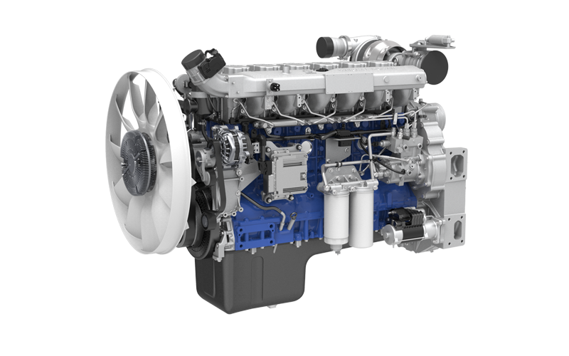 Radlader-Motor WP13 – Vorderansicht