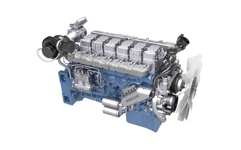 Wide-Body Dump Truck Engine WP13 - side view
