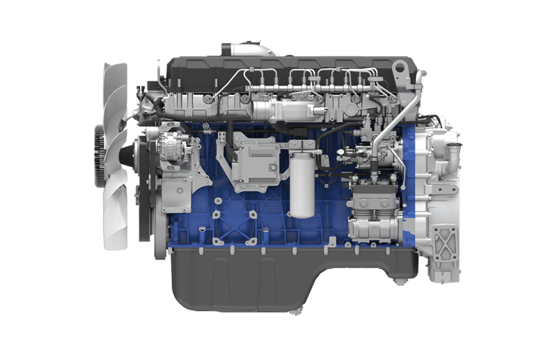 Wide-Body Dump Truck Engine WP14T - side view