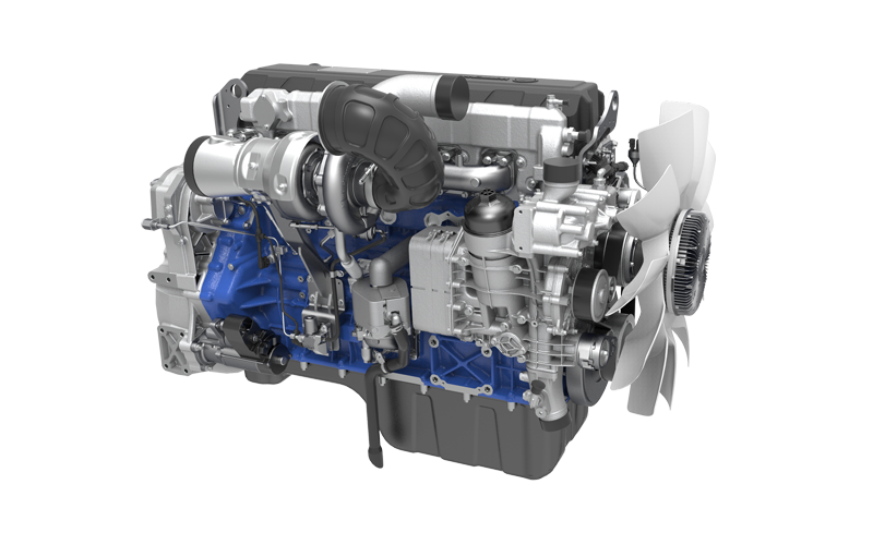 Wide-Body Dump Truck Engine WP14T - rear view