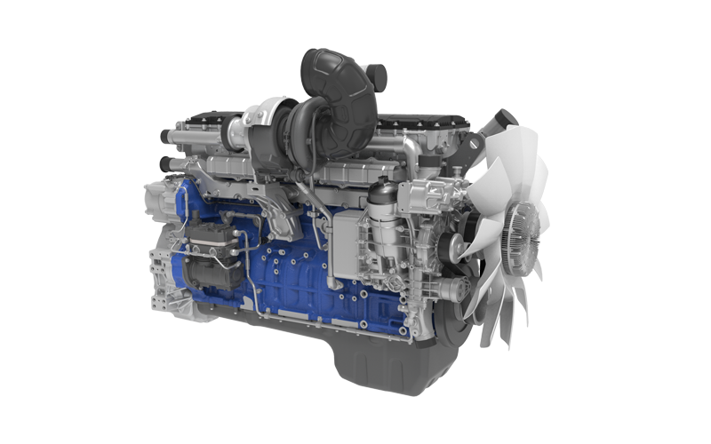 Wide-Body Dump Truck Engine WP15H - side view