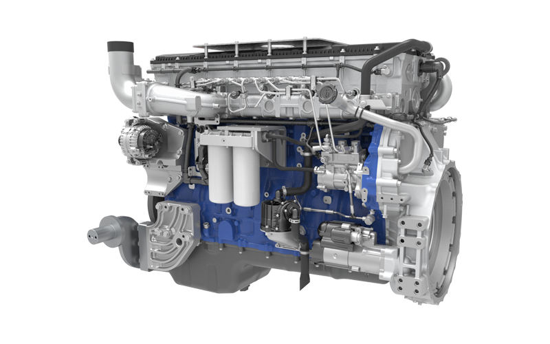 Bulldozer Engine WP17T - side view
