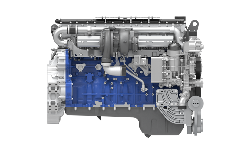 Bulldozer Engine WP17T - detail view