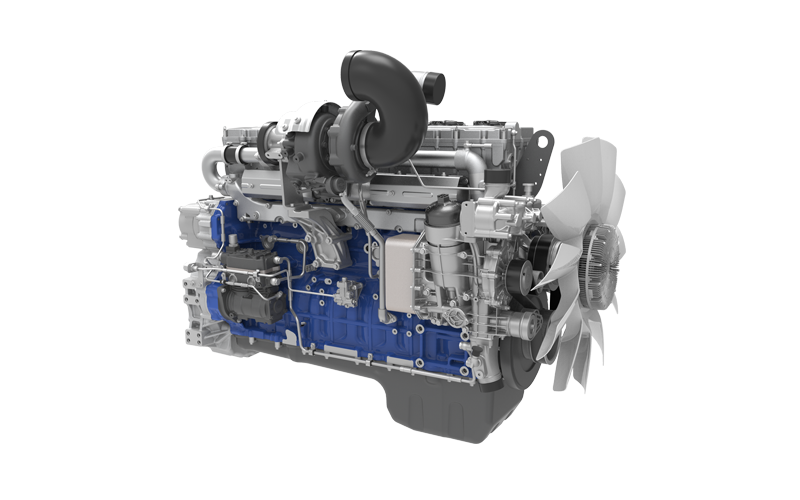 Wide-Body Dump Truck Engine WP17T Methanol - detail view