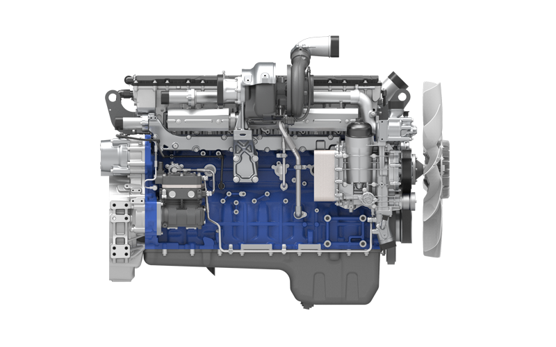Wide-Body Dump Truck Engine WP17T - side view