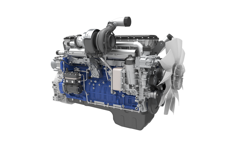 Wide-Body Dump Truck Engine WP17T - rear view