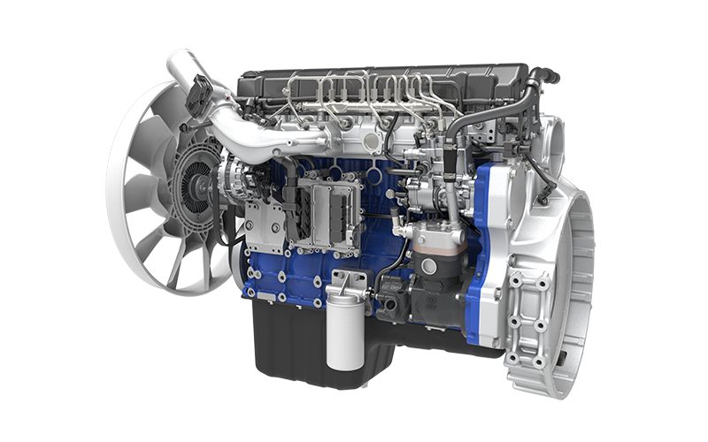 Medium & Heavy-Duty Dump Truck Engine WP8T/H/Q - side view